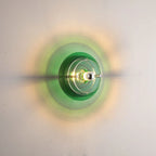 Wall Lamp | Colorful Acrylic Shade & Iron Frame | Two Sizes
