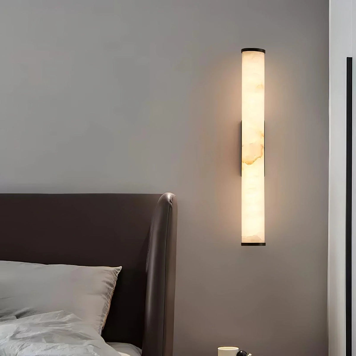 Wall Lamp | Dimmable Brass & Alabaster