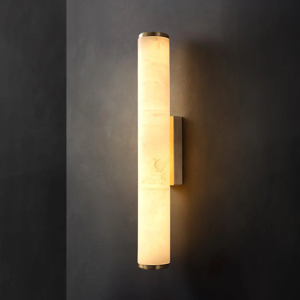 Wall Lamp | Dimmable Brass & Alabaster