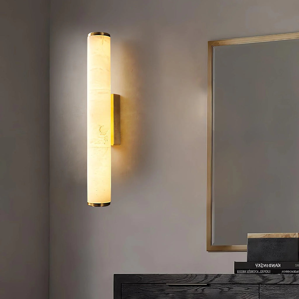 Wall Lamp | Dimmable Brass & Alabaster