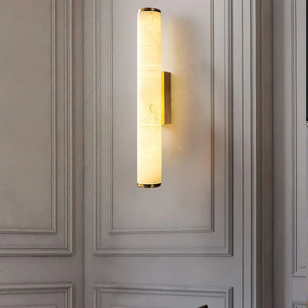 Wall Lamp | Dimmable Brass & Alabaster