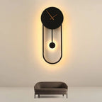 Wall Lamp | Hardwired LED Light & Battery Clock