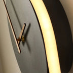 Wall Lamp | Hardwired LED Light & Battery Clock