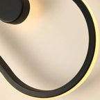 Wall Lamp | Metal & Acrylic With Built-In Clock | Hardwired