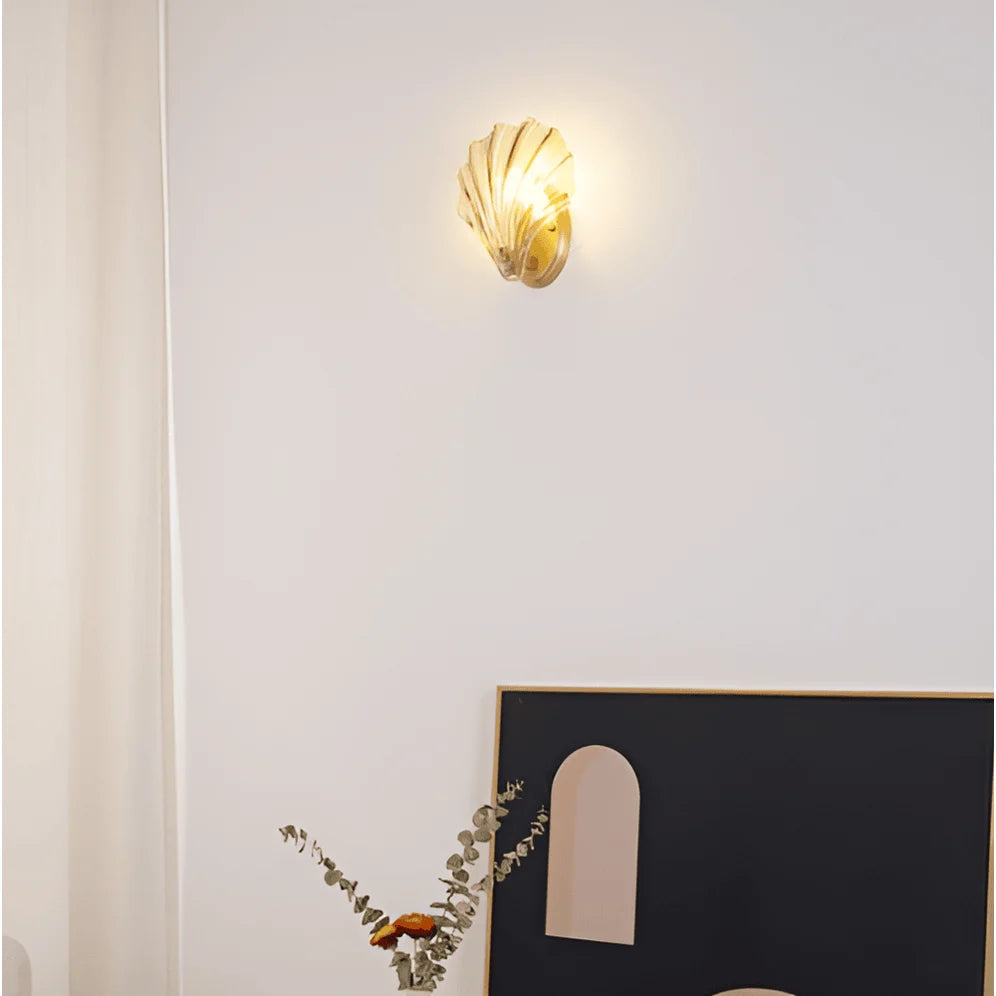 Wall Lamp | Minimalist Glass Shade & Button Switch | 20 cm