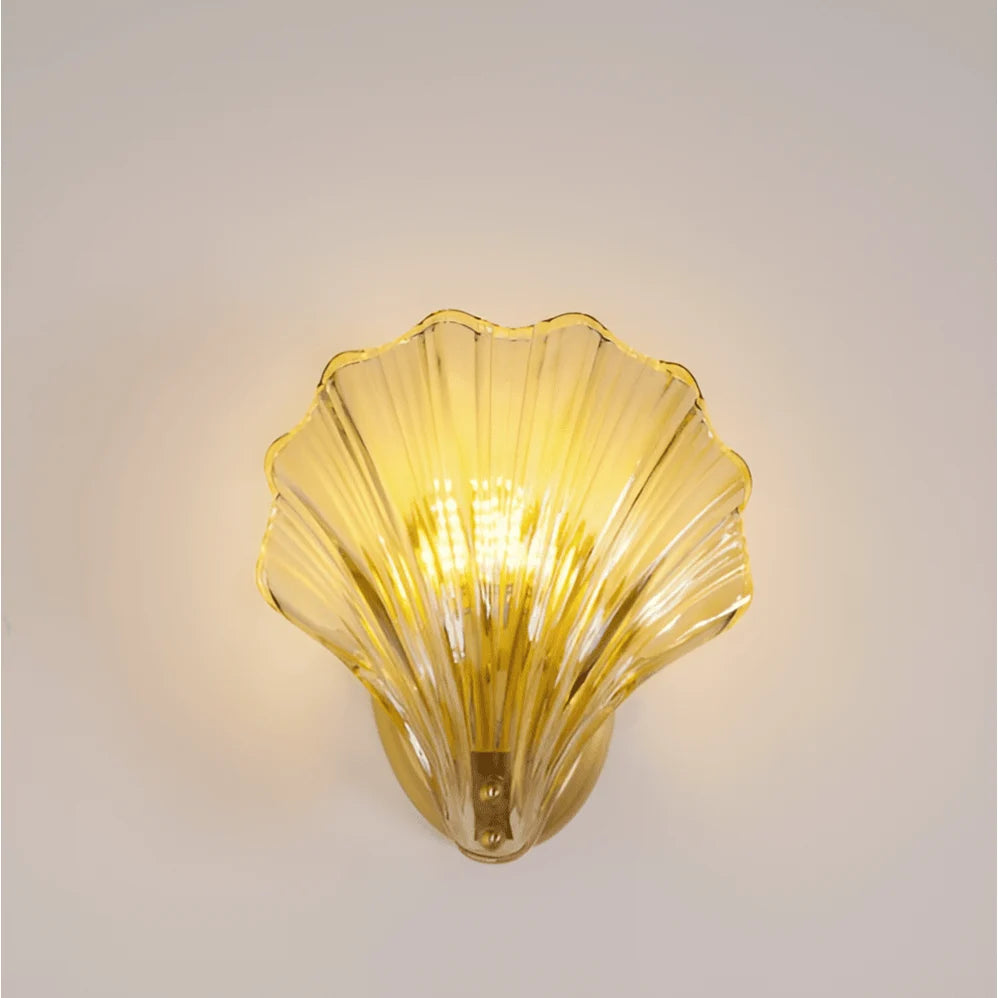 Wall Lamp | Minimalist Glass Shade & Button Switch | 20 cm