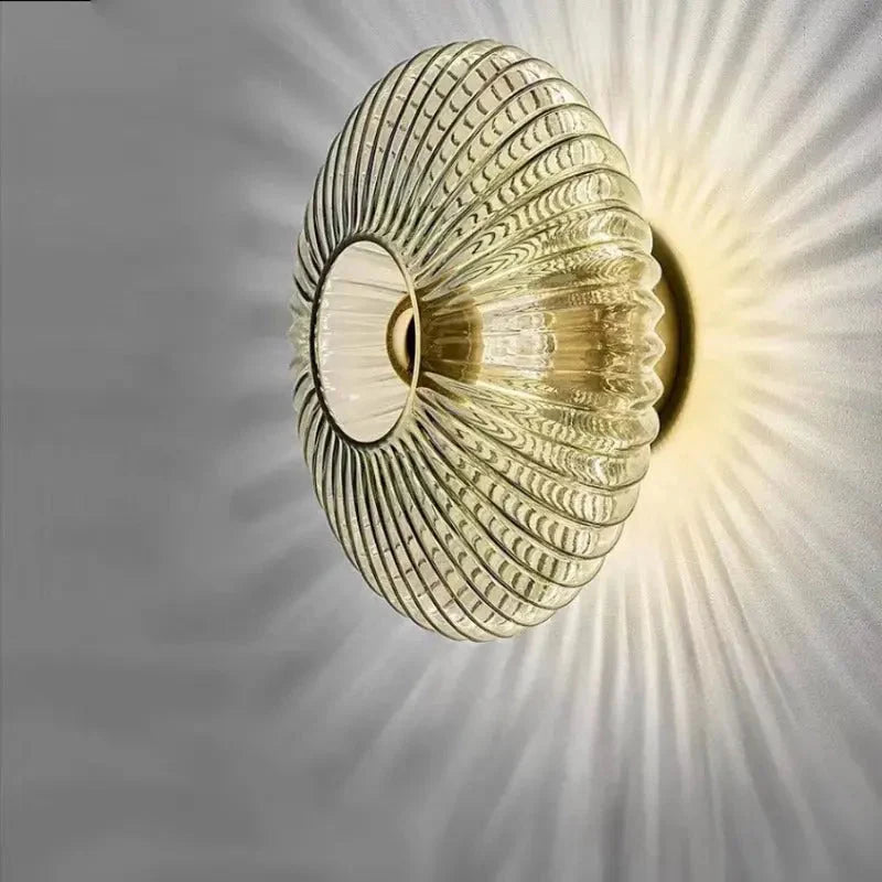 Wall Lamp | Nordic Glass Shade & Metal Frame