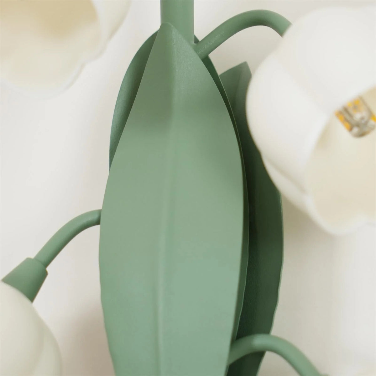 Wall Lamp | Orchid Floral Design & Metal Frame | Hardwired