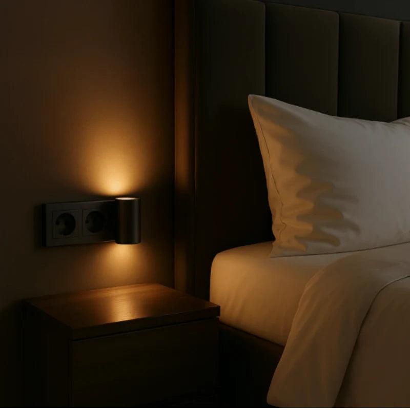Wall Lamp | Plug-In Dimmable LED & Day-Night Sensor