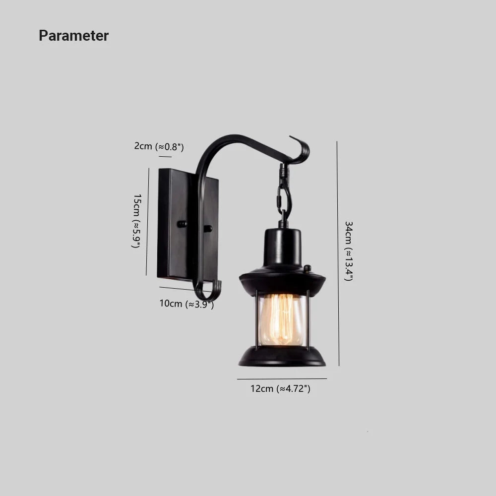 Wall Lamp | Retro Industrial Metal & E27 Compatible