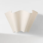 Wall Lamp | Scalloped Linen Shade & Dimmable | E26/E27 Compatible