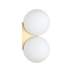 Wall Light | Gold-Plated & Dual Glass Shades
