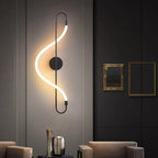 Wall Light | Integrated Warm White LED Iron & Acrylic | Matte Black
