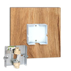 Wall Light | Square Wood-Effect Design | Indirect Lighting