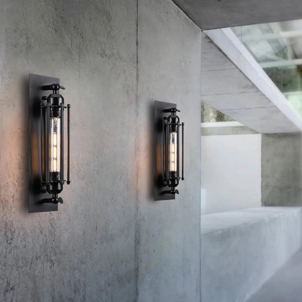 Wall Light | Vintage LED Design & Warm Light | 45 x 15 cm