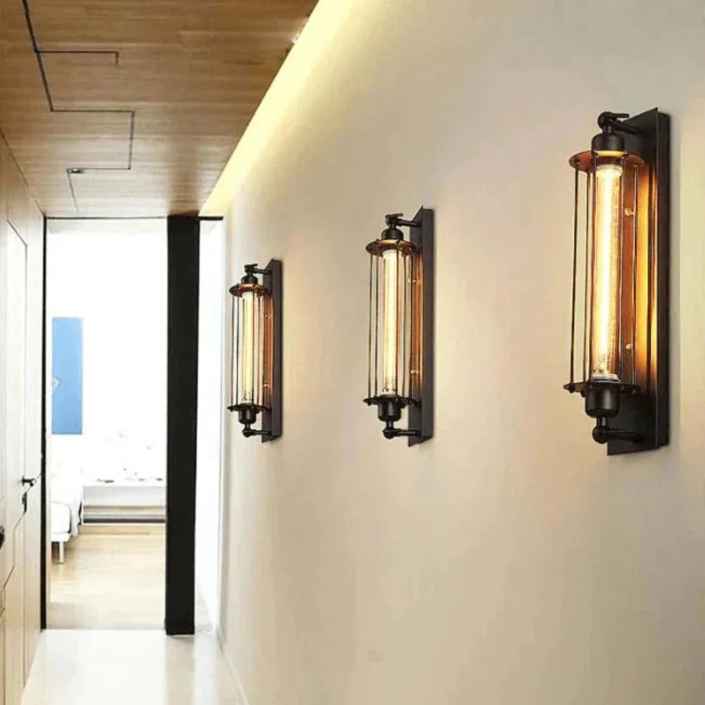 Wall Light | Vintage LED Design & Warm Light | 45 x 15 cm