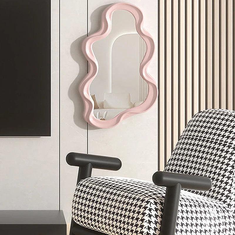 Wall Mirror | Cloud-Shaped & Durable ABS | 26 x 41 cm