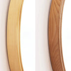 Wall Mirror | Oval Wooden Frame | 45 x 39 cm