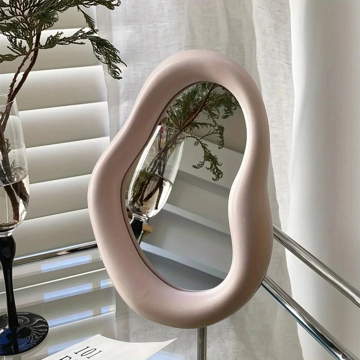 Wall Mirror | Warped Glass Art | Wall-Mounted