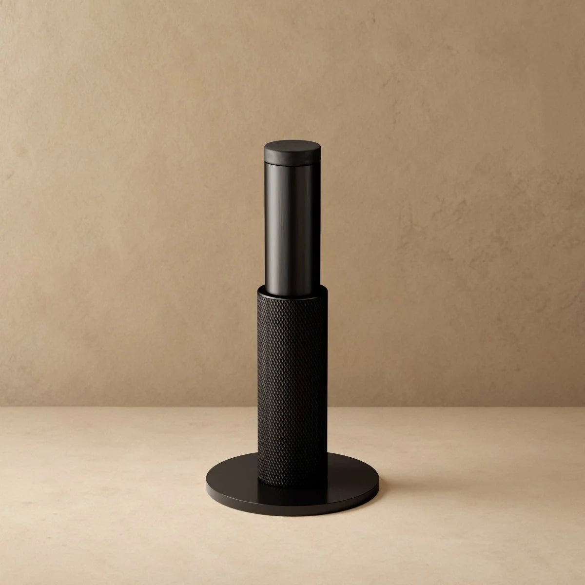 Wall-Mounted Door Stopper | Solid Brass & Rubber Bumper