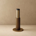 Wall-Mounted Door Stopper | Solid Brass & Rubber Bumper