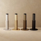 Wall-Mounted Door Stopper | Solid Brass & Rubber Bumper