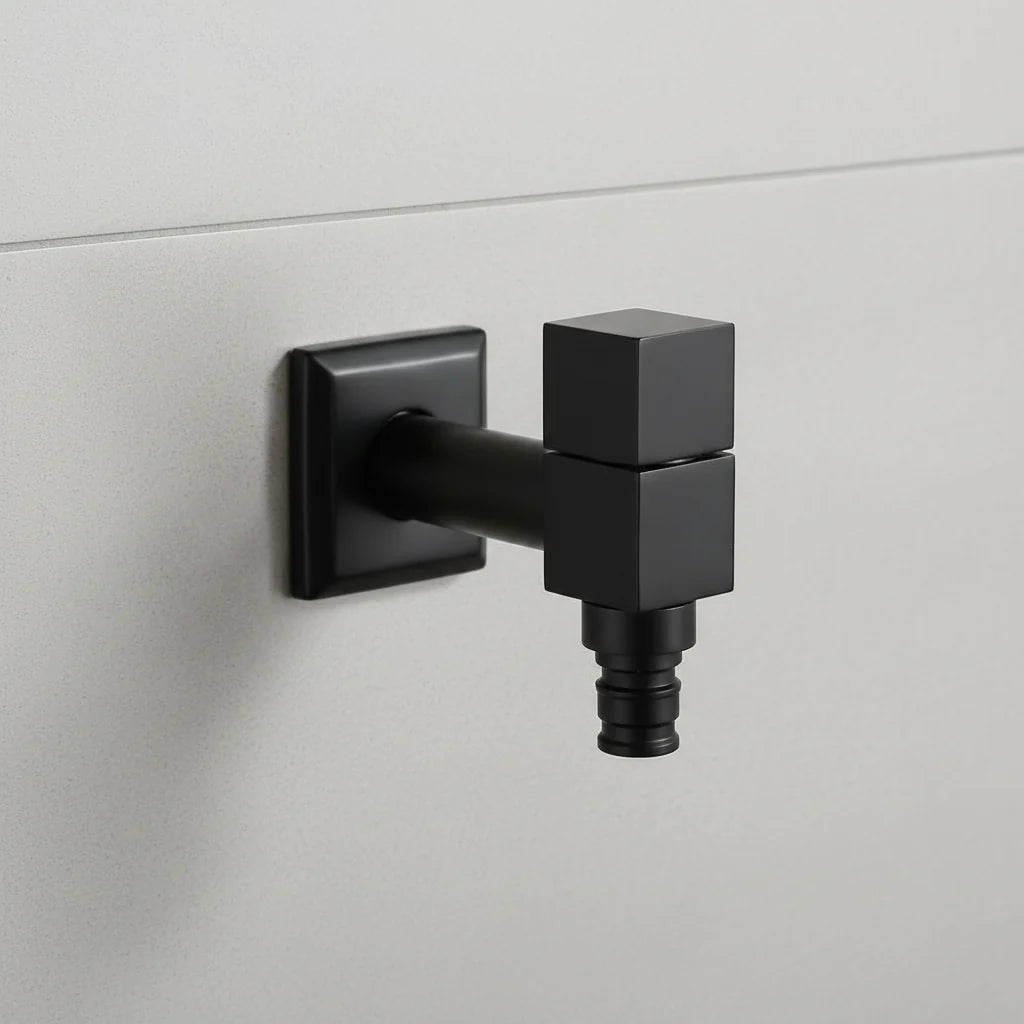 Wall-Mounted Faucet | Solid Brass & Matte Black