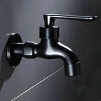 Wall-Mounted Faucet | Solid Brass & Matte Black