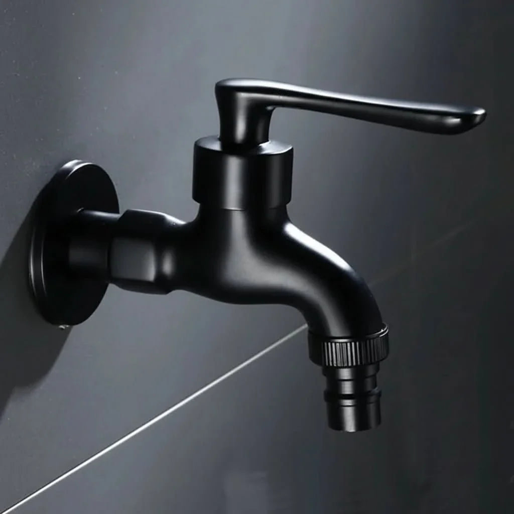 Wall-Mounted Faucet | Solid Brass & Matte Black