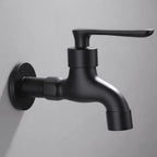 Wall-Mounted Faucet | Solid Brass & Matte Black