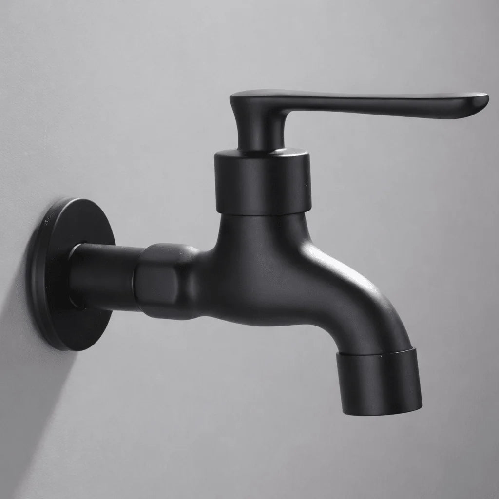 Wall-Mounted Faucet | Solid Brass & Matte Black