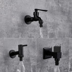 Wall-Mounted Faucet | Solid Brass & Matte Black