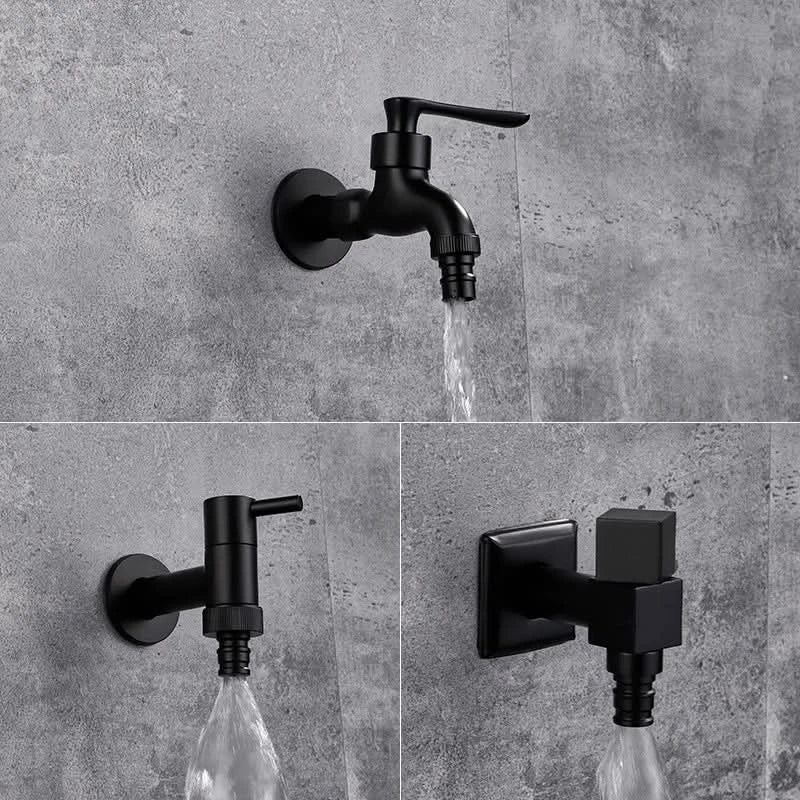 Wall-Mounted Faucet | Solid Brass & Matte Black