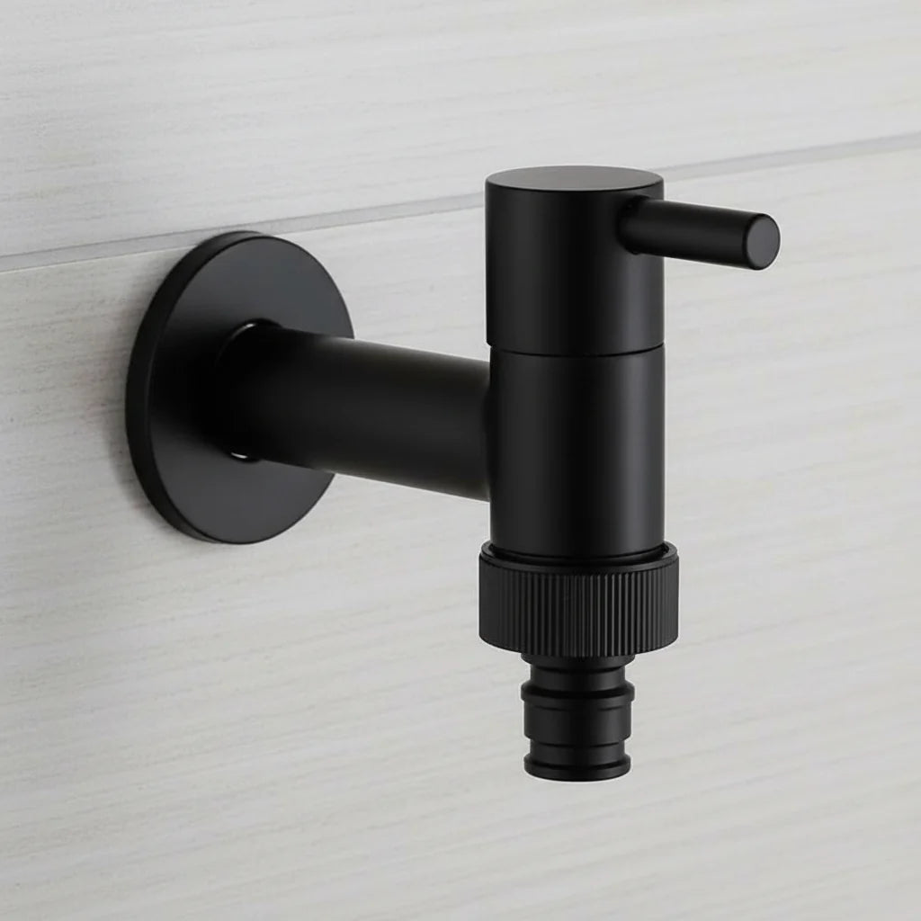 Wall-Mounted Faucet | Solid Brass & Matte Black