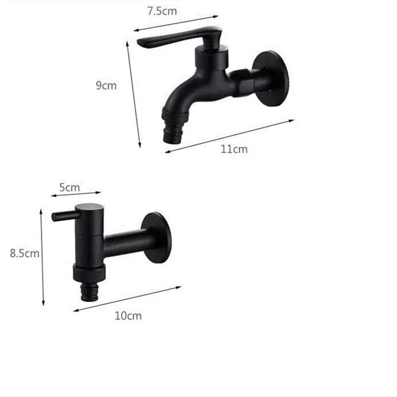 Wall-Mounted Faucet | Solid Brass & Matte Black
