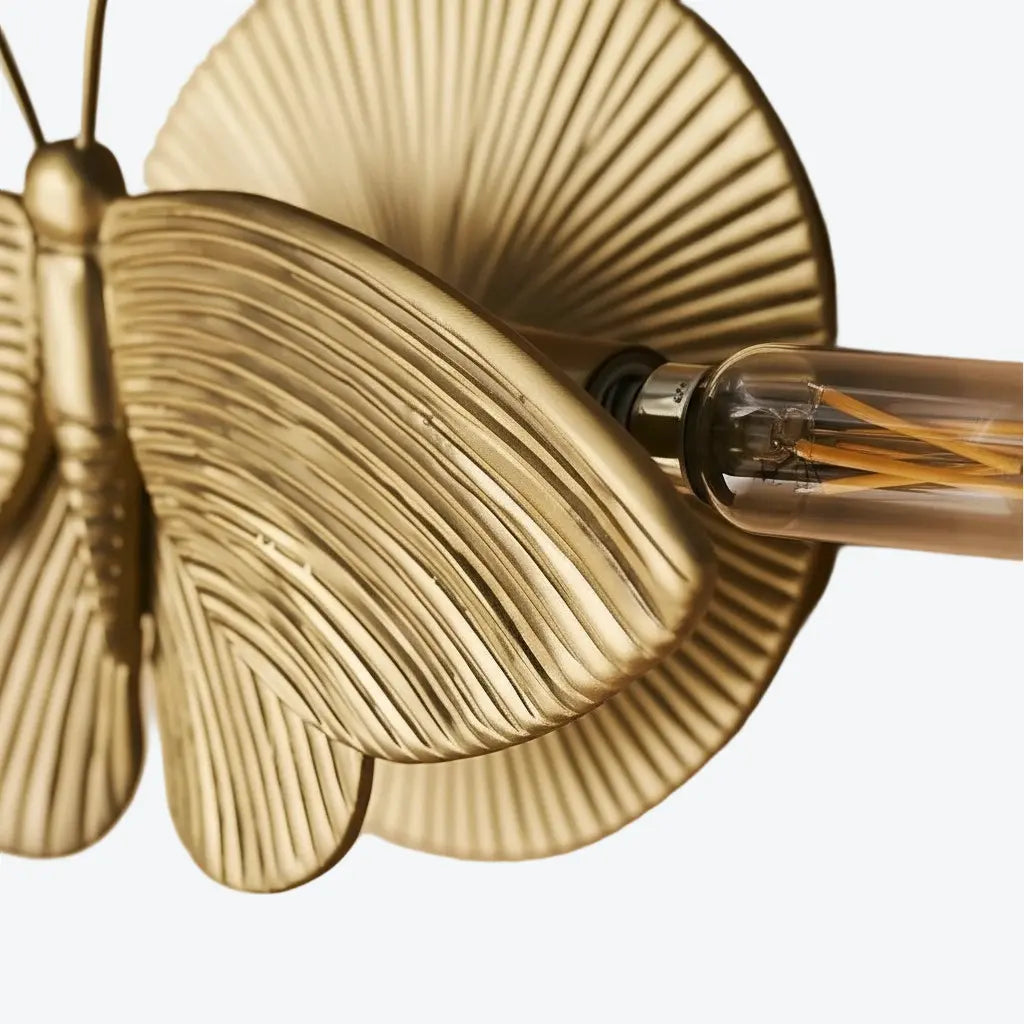 Wall Sconce | Art Deco Moth Design | Resin Construction