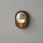 Wall Sconce | Ash Wood & Brass Shade | Compact Accent Lighting