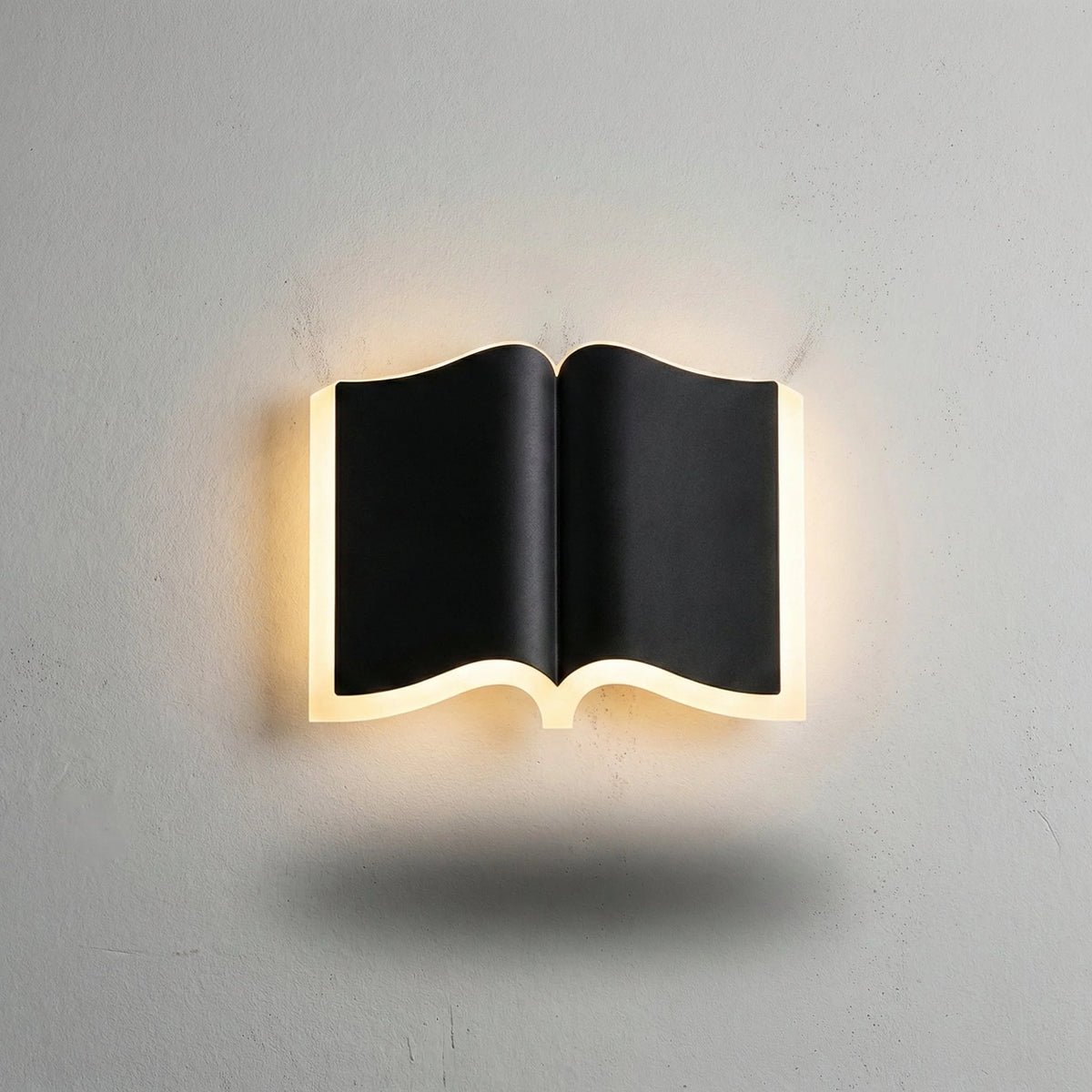 Wall Sconce | Book-Shaped Warm LED Iron & Acrylic