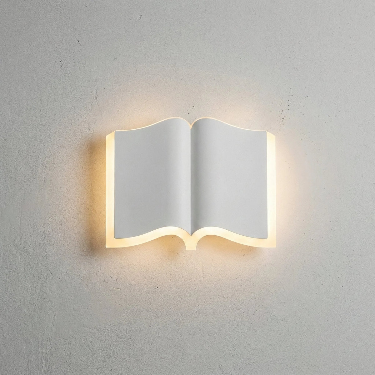 Wall Sconce | Book-Shaped Warm LED Iron & Acrylic