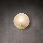 Wall Sconce | Brass & Alabaster | Soft Ambient Glow