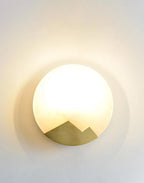 Wall Sconce | Brass & Alabaster | Soft Ambient Glow