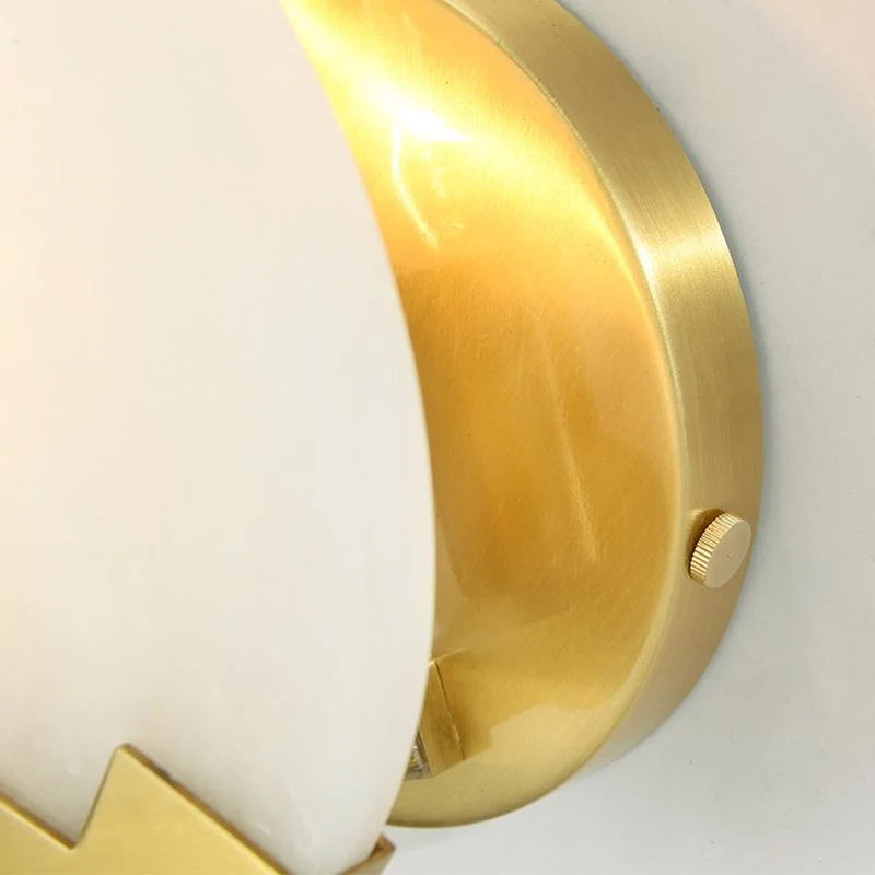 Wall Sconce | Brass & Alabaster | Soft Ambient Glow