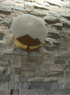 Wall Sconce | Brass & Alabaster | Soft Ambient Glow