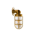 Wall Sconce | Brass & Clear Glass | Indoor & Covered Outdoor Use