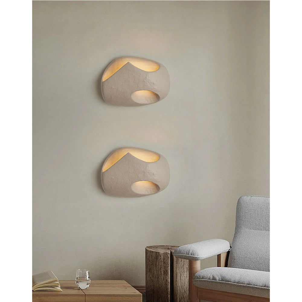 Wall Sconce | Cement Hollow Sculptural & E14 Socket | Multiple Sizes
