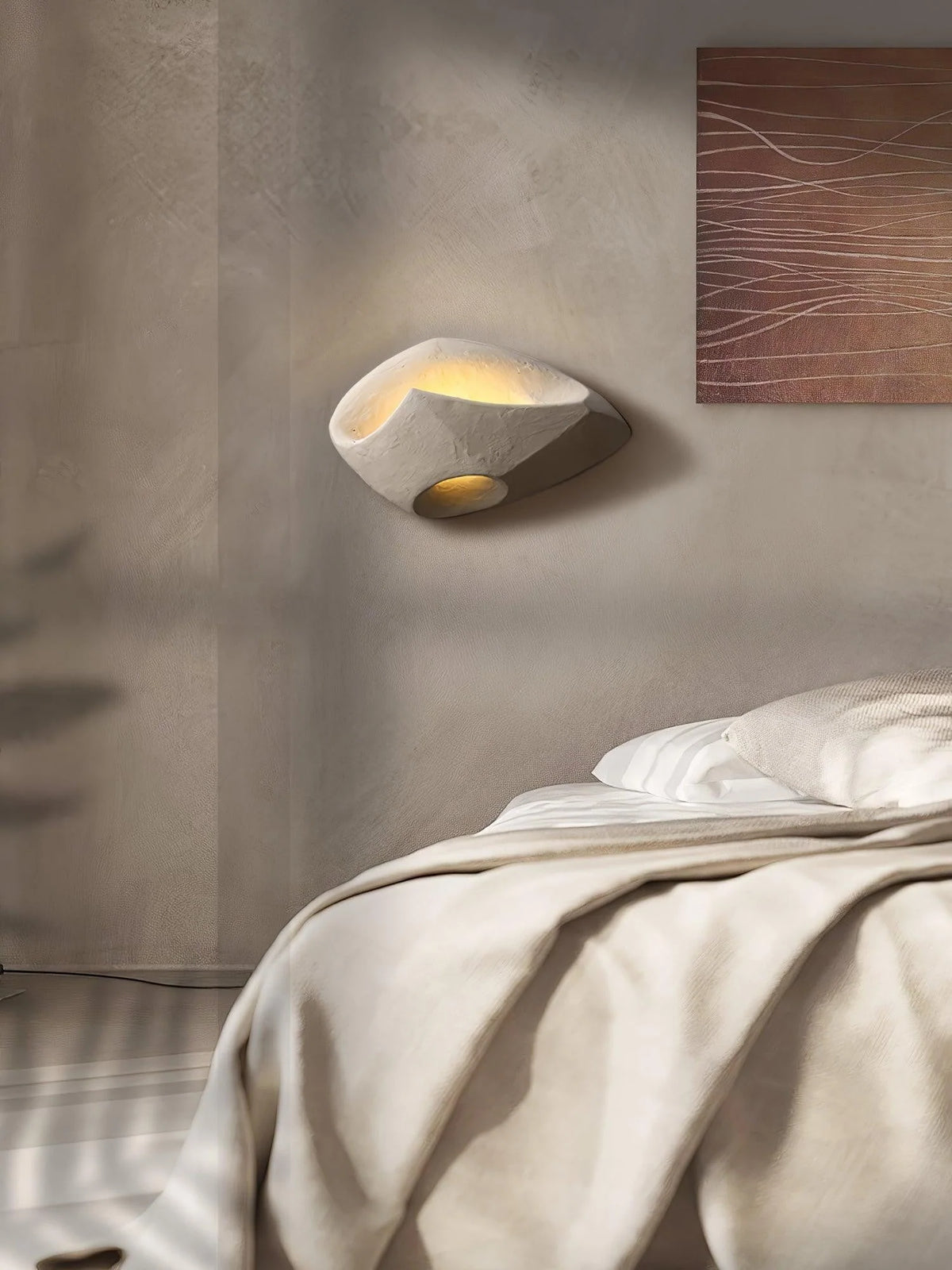 Wall Sconce | Cement Hollow Sculptural & E14 Socket | Multiple Sizes