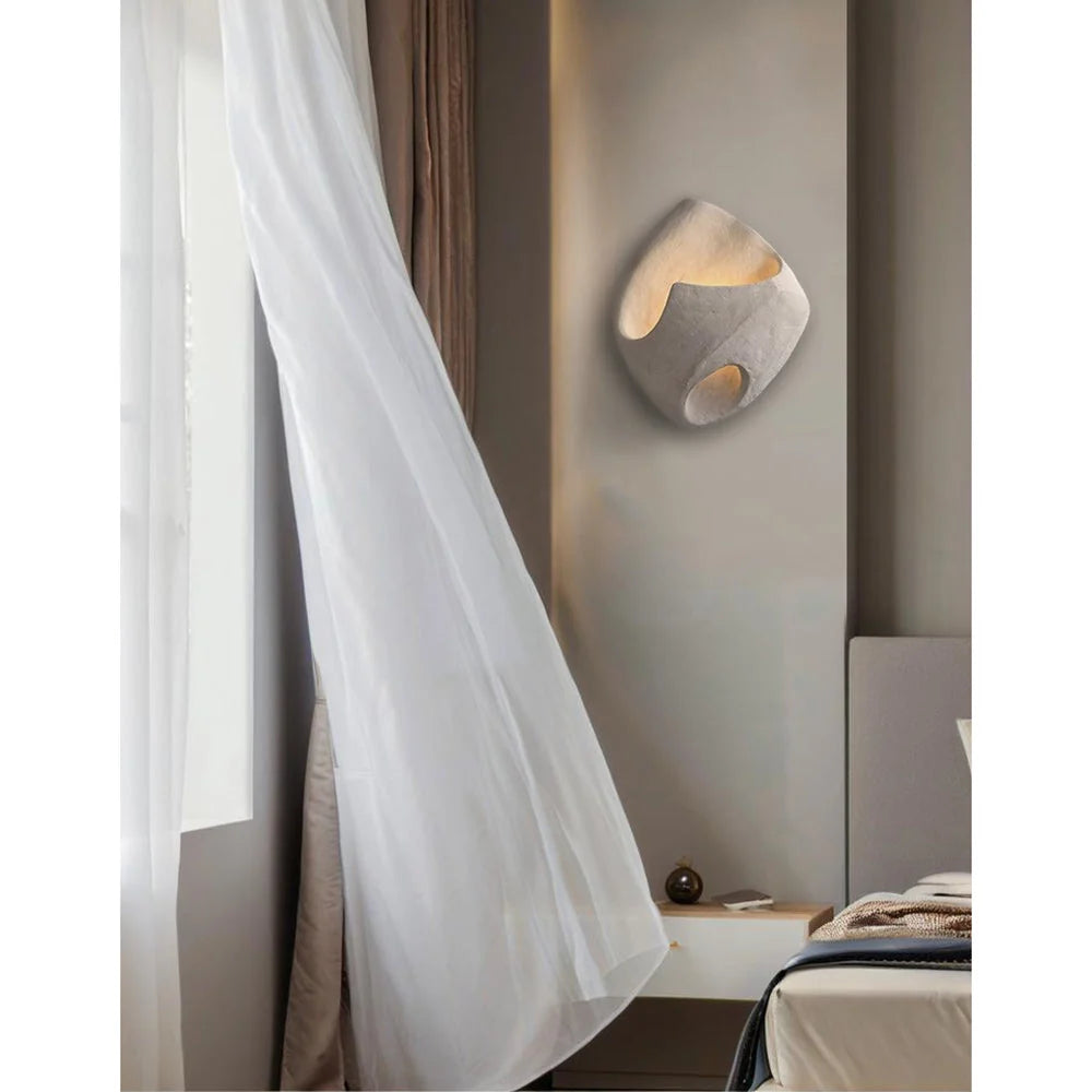 Wall Sconce | Cement Hollow Sculptural & E14 Socket | Multiple Sizes