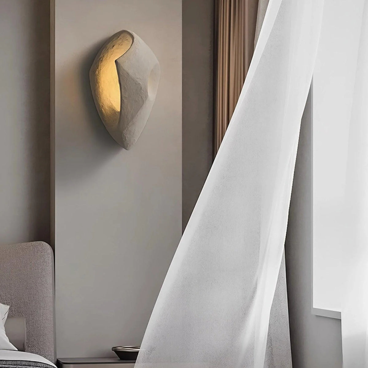 Wall Sconce | Cement Hollow Sculptural & E14 Socket | Multiple Sizes