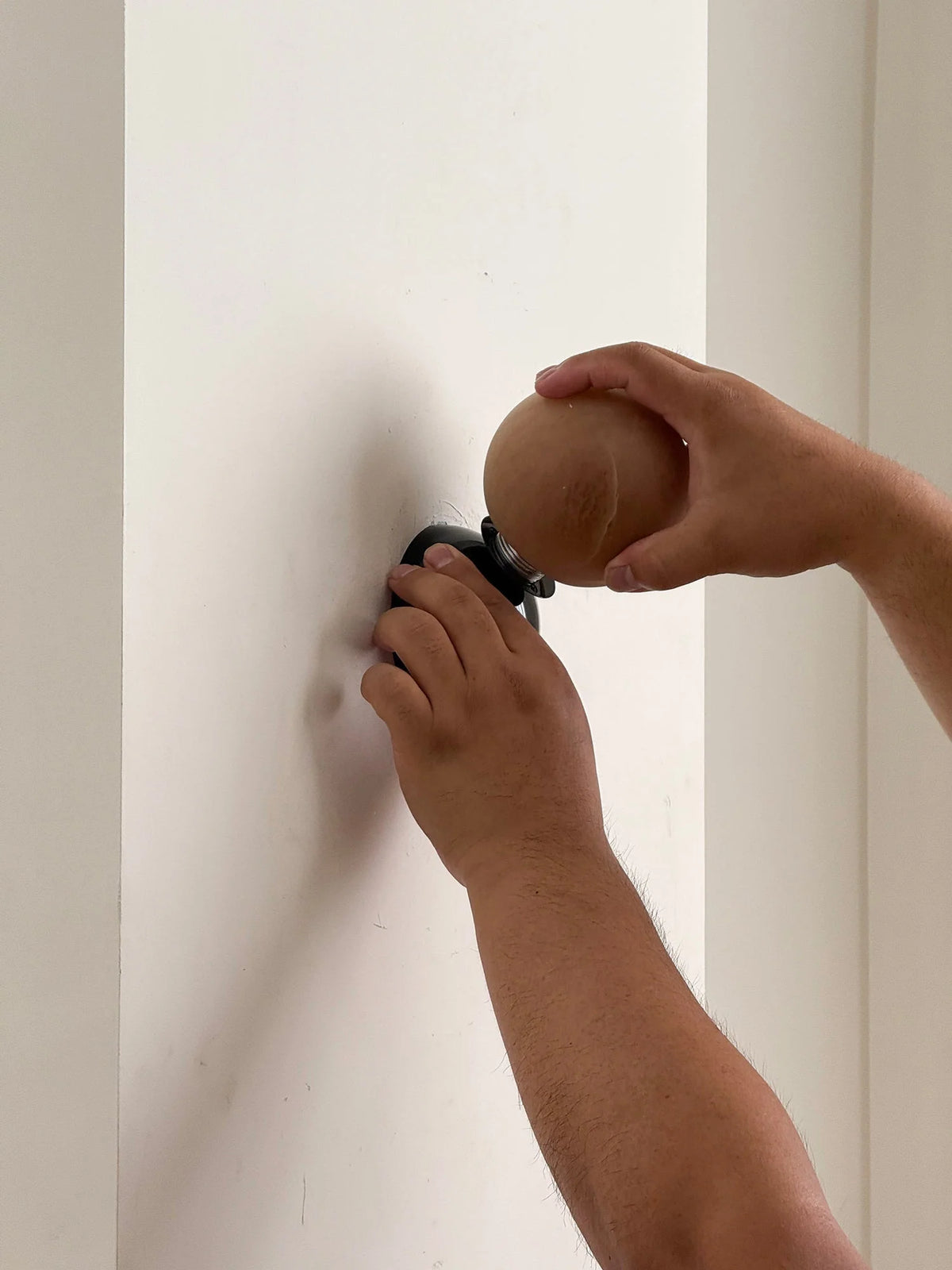 Wall Sconce | Eclipse Design & Metal Body | Marble, Alabaster, Or Terrazzo Shade