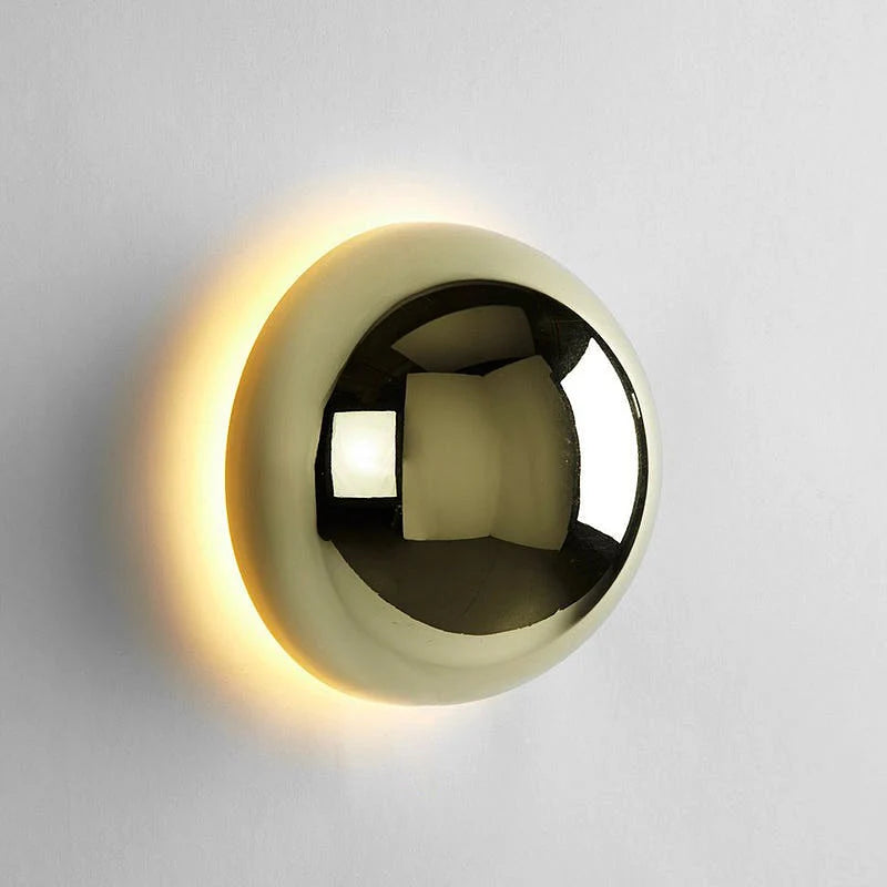 Wall Sconce | Glass Globe Shade & LED | Modern Design